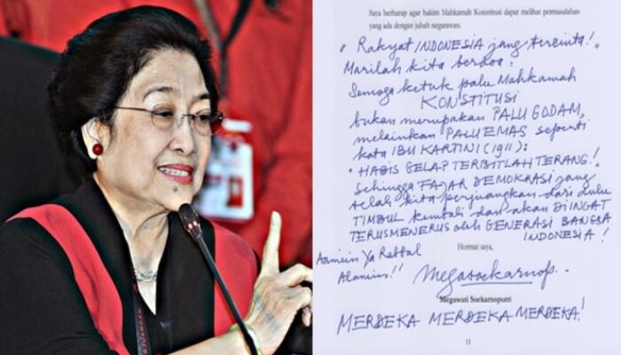 Megawati Ingatkan MK Melalui Sepucuk Surat yang Ditulis Tangan