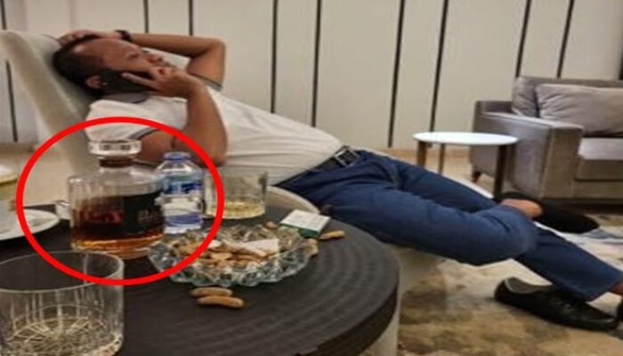 Heboh, Foto Mirip Bahlil Lahadalia dengan Wiski Mewah Tersebar