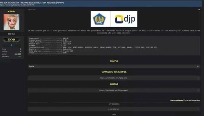 Data NPWP Jokowi Bocor, Polisi Turun Tangan