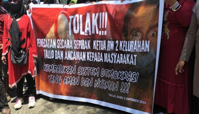 Warga Tallo Geruduk Kantor Lurah dan Wali Kota Desak Copot Lurah