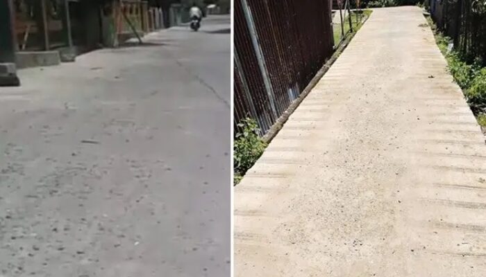 Dana Desa Diduga Disunat! Jalan Rabat Beton di Barru Rusak Sebelum Waktunya