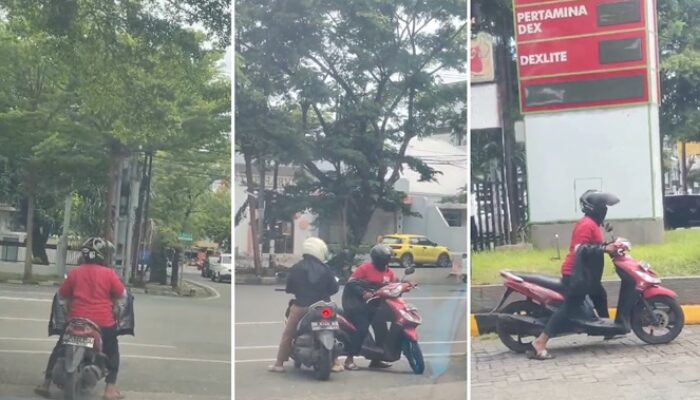 Modus Baru, Pengemis di Makassar Ganti Trik, Motor Pura-pura Mogok Minta Uang Bensin