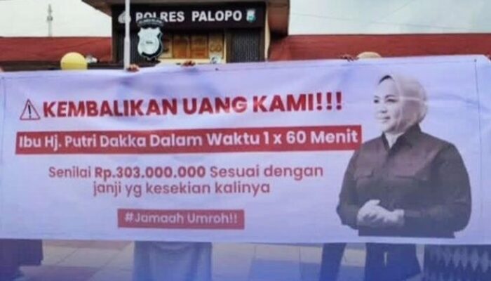19 Korban Tertipu Janji Umrah, Putri Dakka Diperkarakan ke Polres Palopo