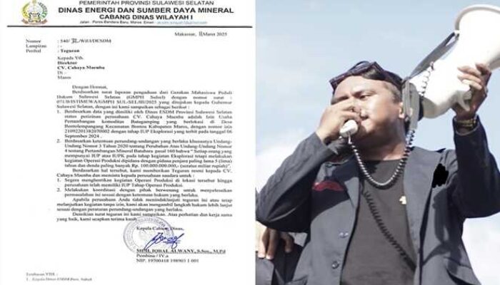 Tutup Tambang Ilegal CV Cahaya Maemba, Periksa Kapolres dan Kasat Reskrim Maros