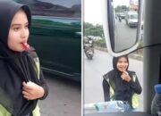 Viral! Jukir Wanita Berhijab Ini Bikin Netizen Terpesona