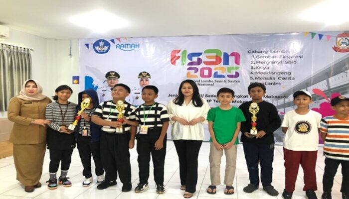 Kembali Menang! Siswa SDN Borong Juara I Pantomim FLS3N Kota Makassar 2025