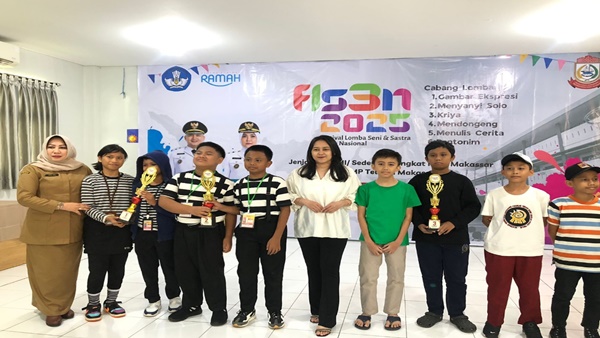 Kembali Menang! Siswa SDN Borong Juara I Pantomim FLS3N Kota Makassar 2025