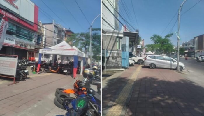 Trotoar Disulap Jadi Lahan Bisnis dan Parkiran, Pemkab Gowa Dinilai Lalai