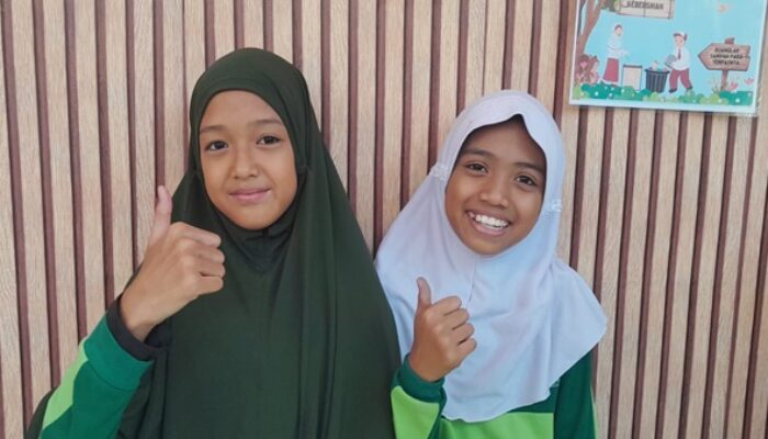 Dua Srikandi Cilik SD Negeri Borong Makassar Bersinar di Dunia Bulu Tangkis