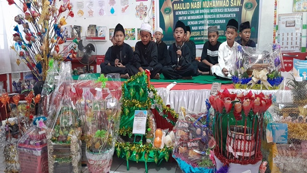 Maulid Nabi di SD Negeri Borong Makassar Angkat Tema Karakter dan Moderasi Beragama