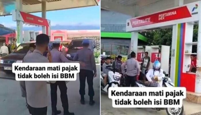 Heboh! Polisi Sidak SPBU, Kendaraan Pajak Mati Tak Boleh Isi BBM