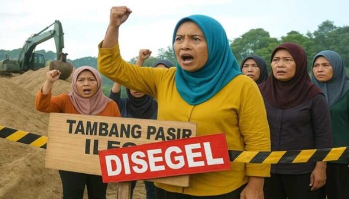 Aksi “Ras Terkuat” Emak-emak Membuahkan Hasil, Tambang Ilegal di Gowa Disegel