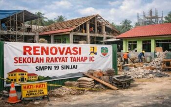 Ilustrasi proyek renovasi Sekolah Rakyat Tahap IC di SMPN 19 Sinjai yang diduga tidak sesuai spesifikasi