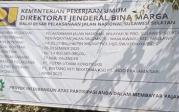 Proyek Jalan Salomatti-Wanuwaru di Maros Diduga Langgar K3 dan Pakai BBM Subsid