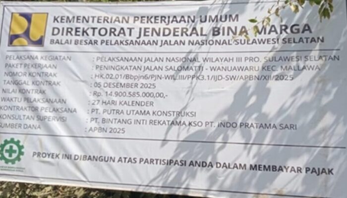 Proyek Jalan Salomatti-Wanuwaru di Maros Diduga Langgar K3 dan Pakai BBM Subsid