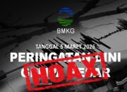 Isu Gempa Besar 5 Maret 2026 Trending, BMKG Tegaskan Informasi Itu Hoaks
