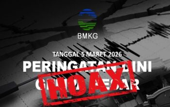 Isu Gempa Besar 5 Maret 2026 Trending, BMKG Tegaskan Informasi Itu Hoaks