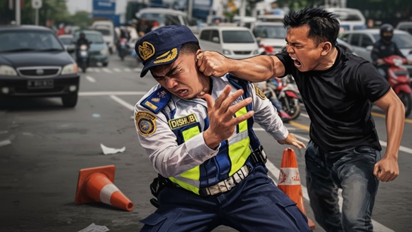 Pria di Makassar Hajar Petugas Dishub hingga Rahang Bergeser (Ilustrasi)