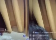 Tangkapan layar video live TikTok yang viral diduga menampilkan oknum Kepala Desa di Kabupaten Balangan bersama seorang wanita. (Foto kolase)