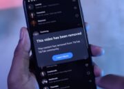 Ilustrasi tampilan notifikasi di aplikasi TikTok yang menunjukkan sebuah video telah dihapus atau tidak lagi tersedia, setelah sebelumnya sempat viral dan ramai diperbincangkan di media sosial
