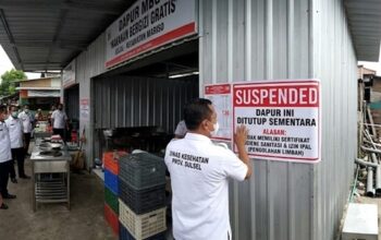 Tak Punya SLHS dan IPAL, 136 Dapur MBG di Sulsel Disetop Sementara