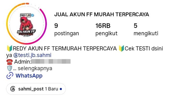 Testimoni Diduga Palsu di Instagram Bikin Tergoda, Siswi SMP Makassar Tertipu Akun FF