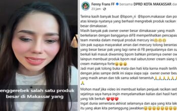 Tangkapan layar unggahan status Owner FF di media sosial (Foto kolase)