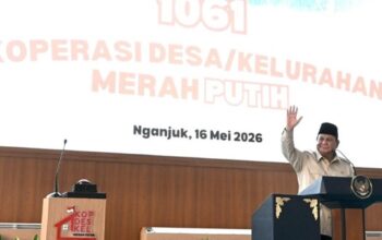 Presiden Prabowo Subianto Saat menghadiri peresmian Koperasi Desa Merah Putih di Nganjuk, Jawa Timur (Foto: BPMI Setpres/Cahyo)