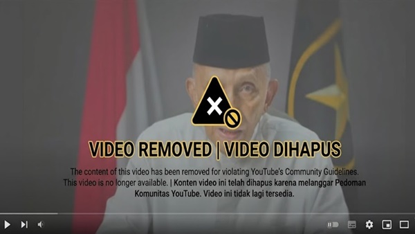 Pemerintah Nilai Video Amien Rais Provokatif, Komdigi Pilih Take Down Konten