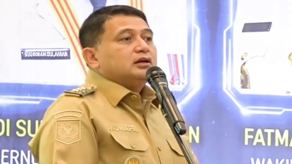 Tangkapan layar video Wali Kota Makassar, Munafri Arifuddin saat menghadiri konferensi PWI Sulsel di Fajar Graha Pena