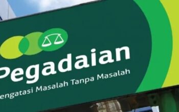 Logo Pegadaian sebagai ilustrasi layanan gadai emas.