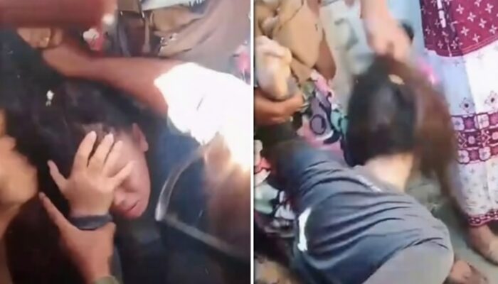 Pencopet Wanita di Pasar Panjalingan Maros Babak Belur Dihakimi Massa
