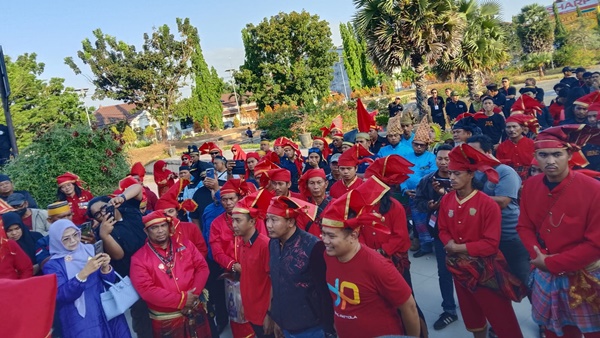 Apel Gelar Pasukan Kesultanan Gowa di Museum Balla Lompoa, Sungguminasa, Kabupaten Gowa, Sabtu (1/8/2026).