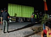 Truk bermuatan balok kayu yang diamankan petugas KPH Rongkong di Jalur Trans Provinsi Sabbang-Tallang Sae, Luwu Utara, Kamis (17/9/2026). Kasus tersebut kini dalam pemeriksaan Unit Tipiter Polres Luwu Utara.