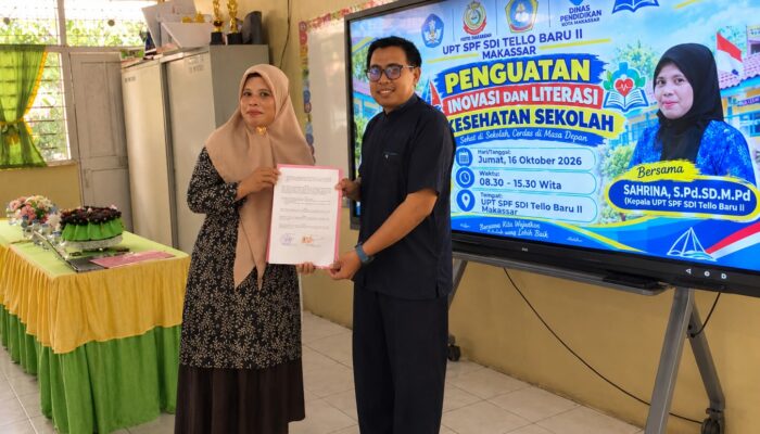 SD Tello Baru 2 Makassar dan Puskesmas Batua Kolaborasi Perkuat Literasi Kesehatan