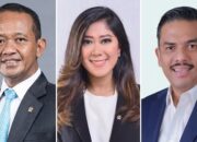 Tiga menteri kabinet yang disorot dan dinilai layak diberi rapor merah oleh Partai Gerindra terkait kinerja serta implementasi kebijakan publik. Menteri ESDM Bahlil Lahadalia (kiri), Menteri Komdigi Meutya Hafid (tengah) dan Menteri UMKM Maman Abdurrahman (kanan). (Foto : kolase)