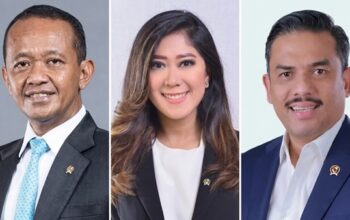 Tiga menteri kabinet yang disorot dan dinilai layak diberi rapor merah oleh Partai Gerindra terkait kinerja serta implementasi kebijakan publik. Menteri ESDM Bahlil Lahadalia (kiri), Menteri Komdigi Meutya Hafid (tengah) dan Menteri UMKM Maman Abdurrahman (kanan). (Foto : kolase)