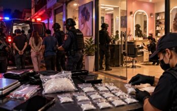 Gudang Sabu Berkedok Salon di Pampang Makassar Digeledah Polisi, 4 Orang Dibekuk