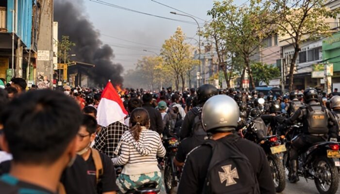 Konvoi Motor di Makassar Diserang hingga Berujung Pembakaran Motor