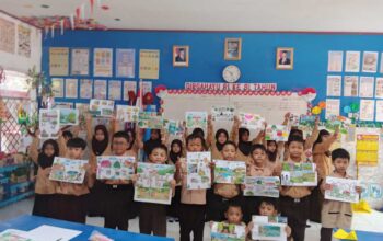 Sabtu Gembira di SDN Borong Makassar, Orangtua dan Murid Berkolaborasi dalam Kreasi Seni